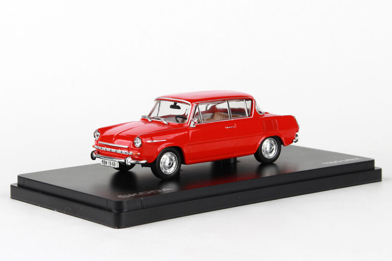 Abrex Škoda 1100 MBX 1:43 Červená Oranžová 1969